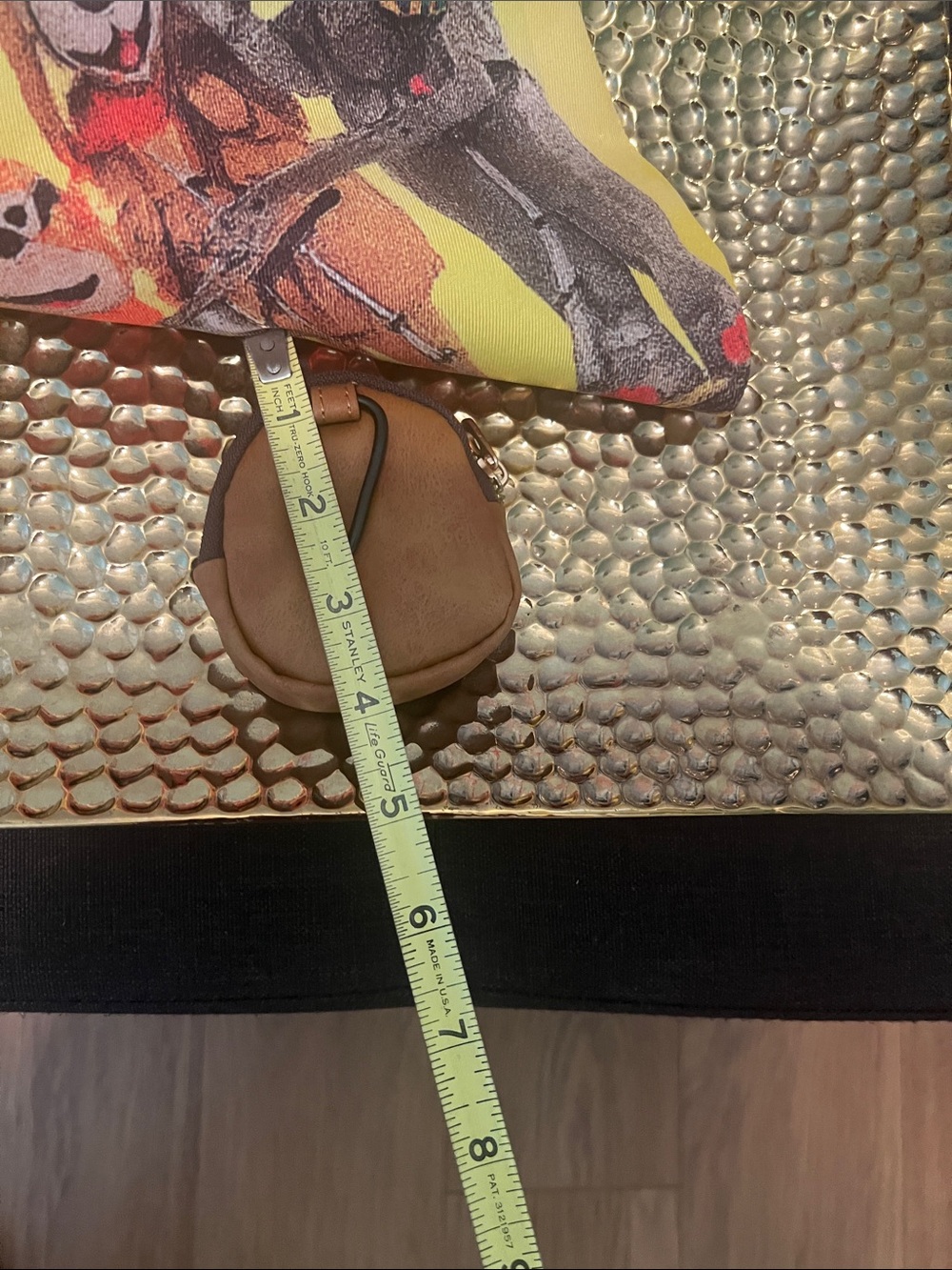 #2408*The Banana Splits Yellow Graphic Tote Bag with Coin Pouch - Picture 6 of 17